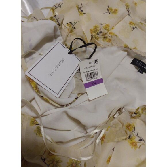 1.State Floral Casual Knee Spaghetti Straps Slip Dress XXL - Picture 5 of 6